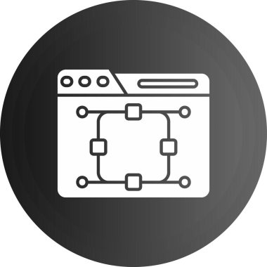 Sunucu simgesi. Beyaz arka planda yalıtılmış web tasarımı için sunucu vektör simgesinin basit çizimi