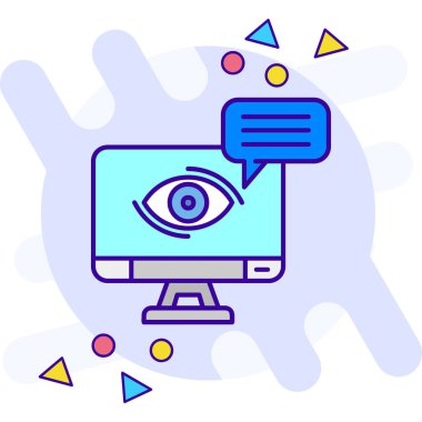 Göz simgesi vektör illüstrasyonu