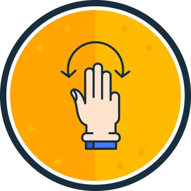 el simgesi vektör illüstrasyonu