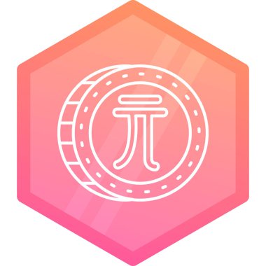 Beyaz çizgi bal peteği ikonu uzun gölgeli izole edilmiş. Bal hücrelerinin sembolü. tatlı doğal yiyecekler. turuncu altıgen düğmesi. vektör illüstrasyonu