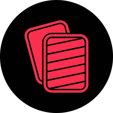 Kitap simgesini, basit vektör çizim