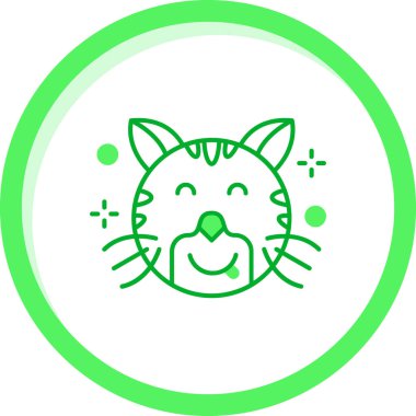 Kedi simgesi vektör illüstrasyon tasarımı