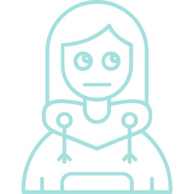 Eşarplı kız avatarı