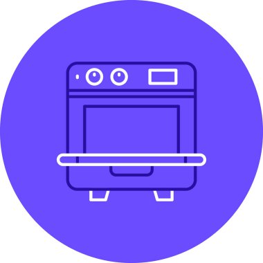 Fırın simgesi, vektör çizimi