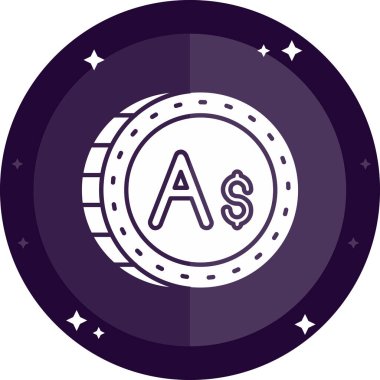 Bozuk para simgesinin vektör illüstrasyonu