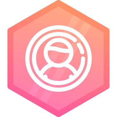 Bir fincan çayla bir adamın vektör simgesi