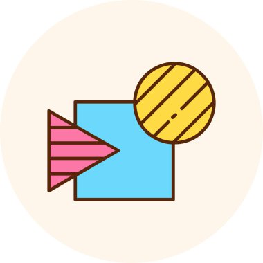 Golf bayrak illüstrasyon vektör