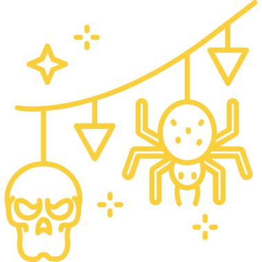 Örümcek ağının vektör çizimi