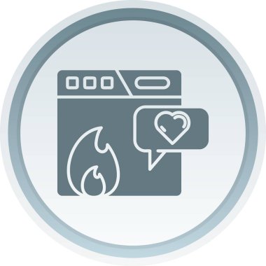 ateş sobası vektör simgesi modern illüstrasyon tasarımı