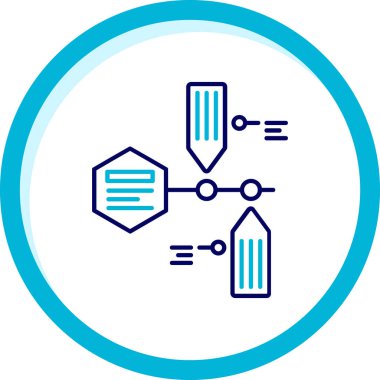 vektör DNA molekül simgesi