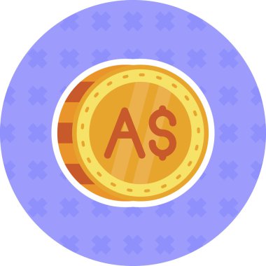 Para için. Web simgesi basit illüstrasyon