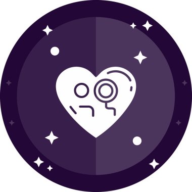 Bir kalp simgesinin vektör illüstrasyonu