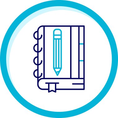 Not defteri. Web simgesi basit illüstrasyon