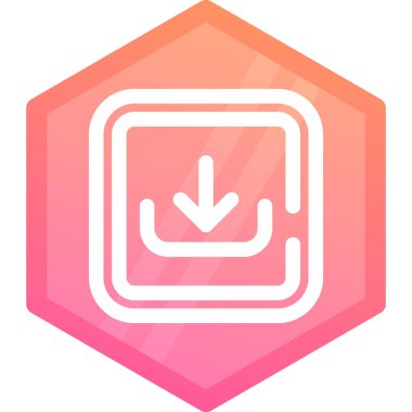 Modern bir simgenin vektör illüstrasyonu