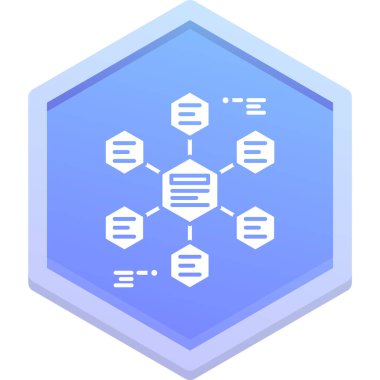 izometrik vektörde veri merkezi simgesi