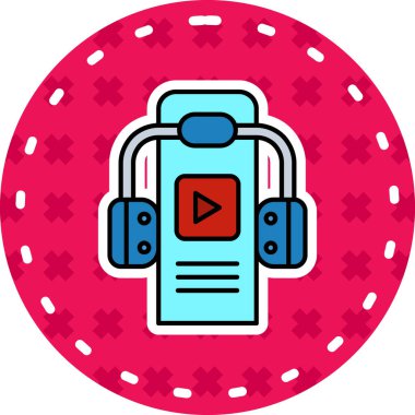 Modern bir simgenin vektör illüstrasyonu