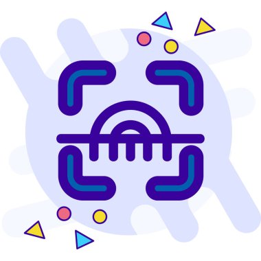 çip devre simgesi pürüzsüz dış hat biçiminde