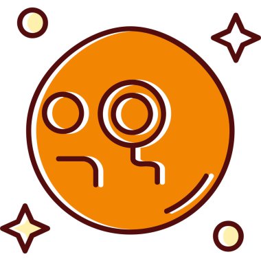 Üzgün yüz ikonu. Web için üzgün yüz vektör simgelerinin özet çizimi