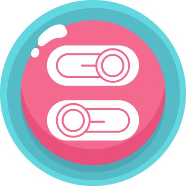 Modern bir simgenin vektör illüstrasyonu