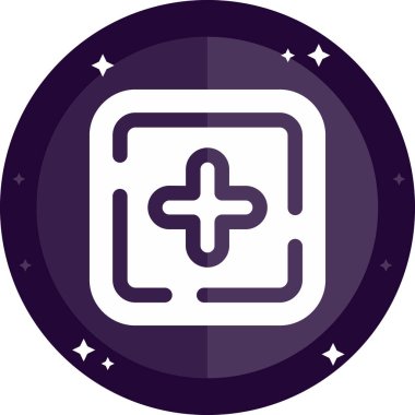 Tıbbi bir simgenin vektör illüstrasyonu