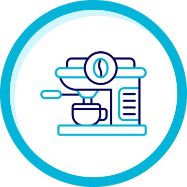 kahve makinesi ikon vektör illüstrasyonu