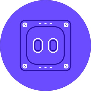 gaz sobası simgesi, vektör illüstrasyonu basit tasarım