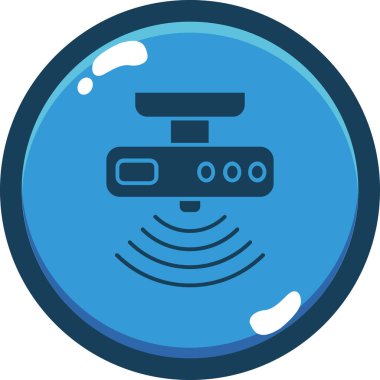 Alarm uyarısı simgesi tam taslak biçiminde