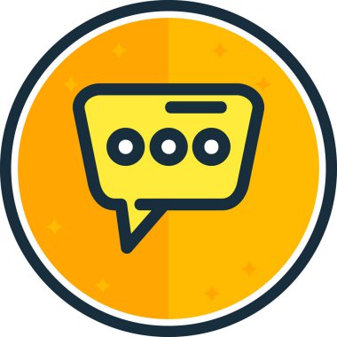 Sohbet simgesi vektör illüstrasyonu