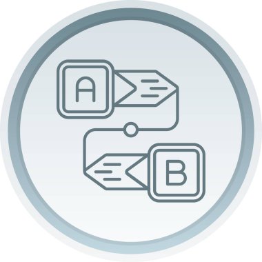 Bir web simgesinin vektör illüstrasyonu