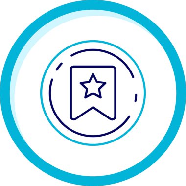 Madalya vektör simgesi modern basit illüstrasyon