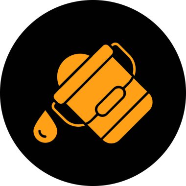 Şişeyi tutan elin vektör simgesi