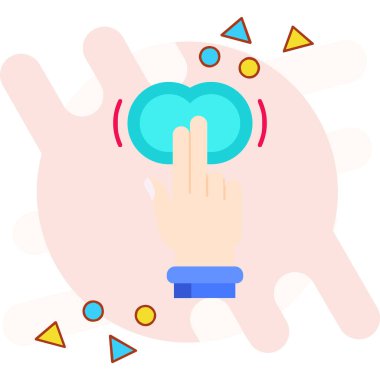 parmak dokunun el simgesi