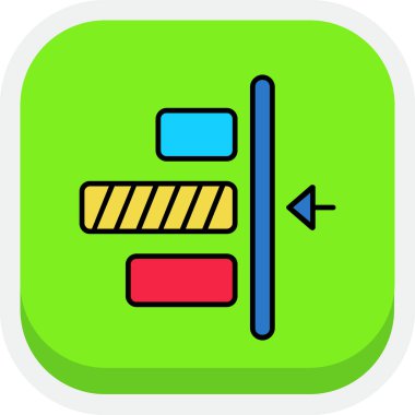 Bir b 'nin vektör illüstrasyonu - modern ve temiz simge