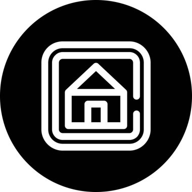 Ev simgesi vektör illüstrasyonu