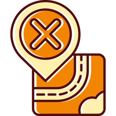 gps konum pin simgesi - taslak biçimi