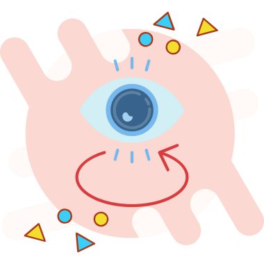 Sihirli top vektör çizimi olan göz