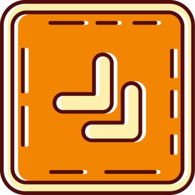 Tek bir simgenin vektör illüstrasyonu