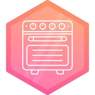 Fırın. Web simgesi basit illüstrasyon