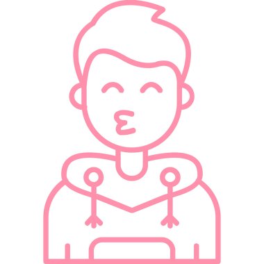 avatar erkek simgesi ana hatlar biçiminde