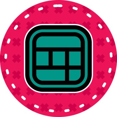 Casino çip vektör simgesi