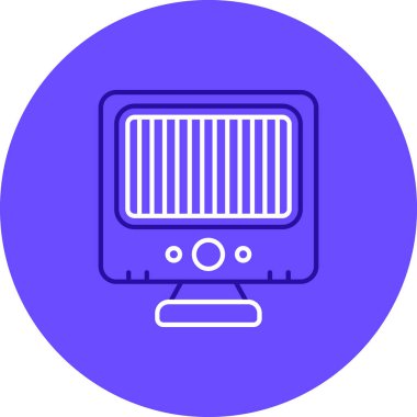 Bilgisayar. Web simgesi basit illüstrasyon