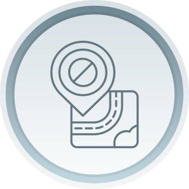 Yol simgesi vektör illüstrasyonu