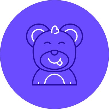 Şirin bebek simgesinin vektör çizimi