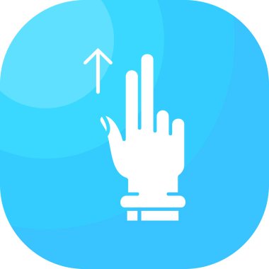 Düz biçimli parmak el simgesi