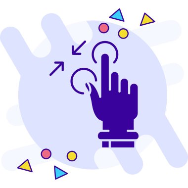 Simge vektör çizim dokunma