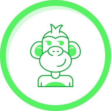 maymun web vektör resimleme arkaplanı