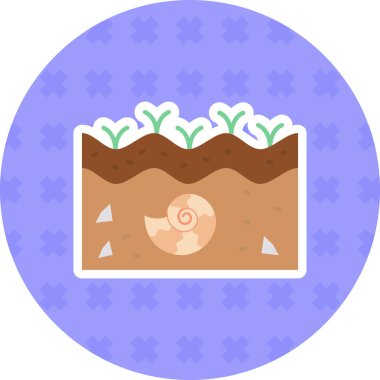 Toprak. Web simgesi basit illüstrasyon