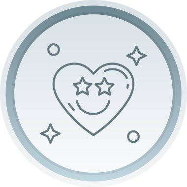 Kalp. Web simgesi basit illüstrasyon