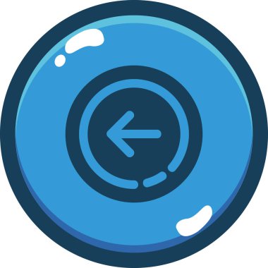 Bozuk para simgesi, vektör illüstrasyonu basit tasarım