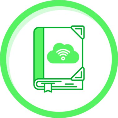 veri bulut hesaplama simgesi, basit biçim